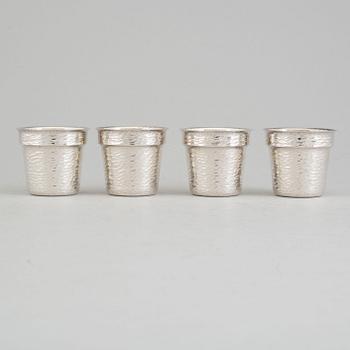 4 silver bowls by Eric Löfman, MGABm 1977.