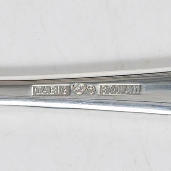 A 167 piece Chippendale silver cutlery service, GAB, Eskilstuna, 1990's.