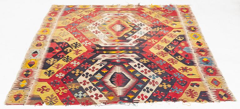 Rug, Antique Anatolian Kilim, circa 235 x 177 cm.