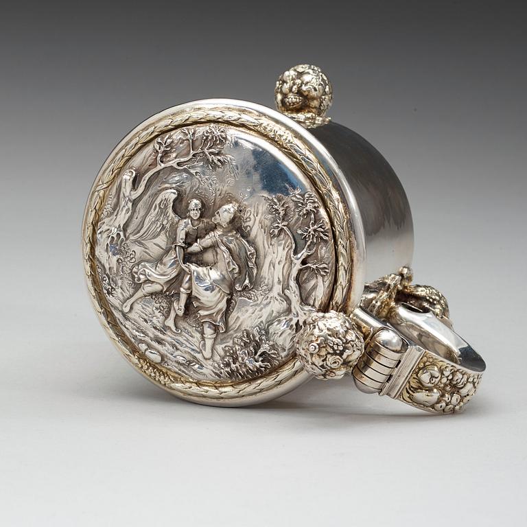 DRYCKESKANNA, av Arvid Falck, Stockholm (verksam 1667-1691). Barock.