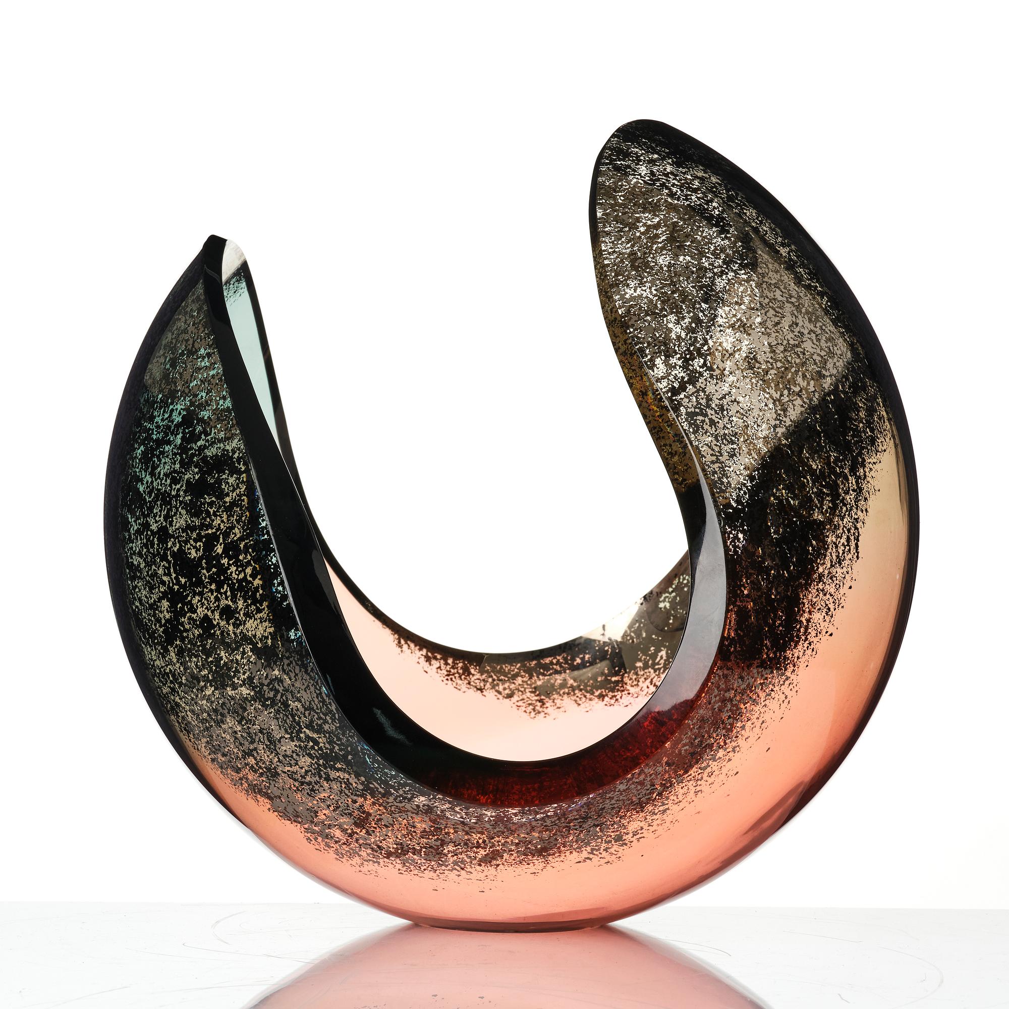 Lena Bergström, a unique glass bowl, Kosta Boda, signed.