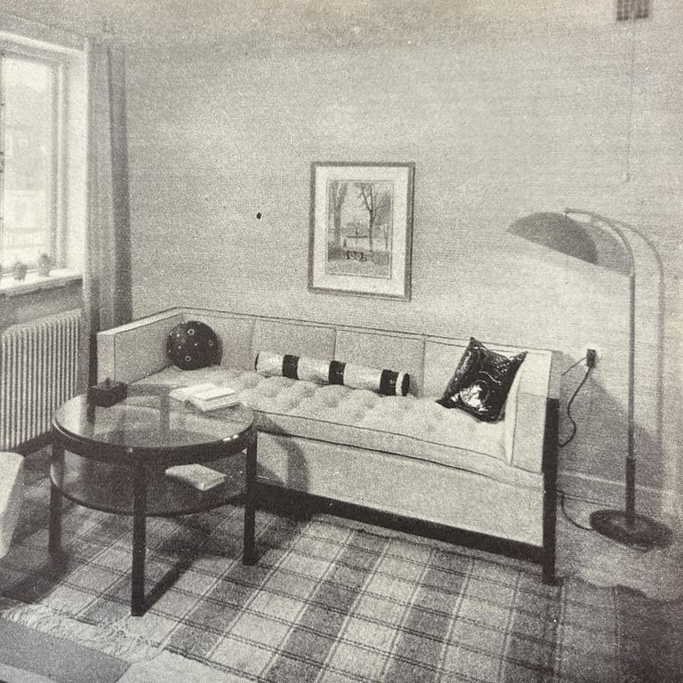 Sten Blomberg, a black lacquered armchair, David Blomberg AB, Stockholm, ca 1933.