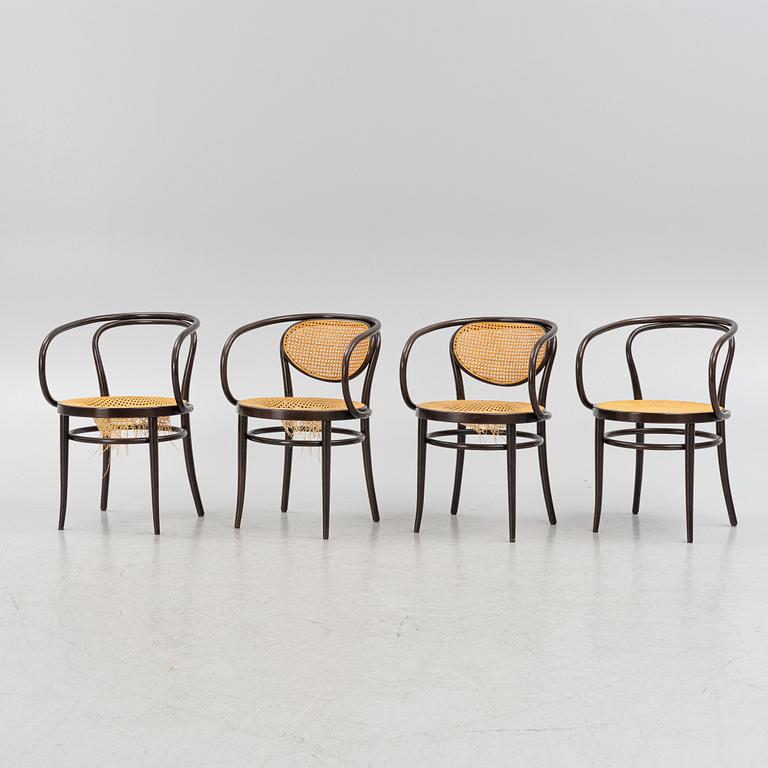 Karmstolar, 4 st, Thonet, modell "209".