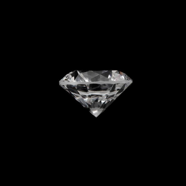 A loose brilliant-cut diamond, 0.55 ct, D-E/VVS, very good cut.