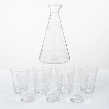 Glass service, 8 pieces, Reijmyre.