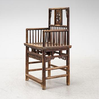 An early 20th Century chair, China.