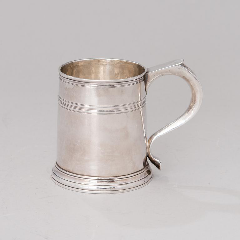 MUGG, sterling silver, Dublin, Irland 1736.