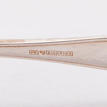 BESTICKUPPSÄTTNING, 36 delar, silver, Aura Kultaseppä 1980-tal.