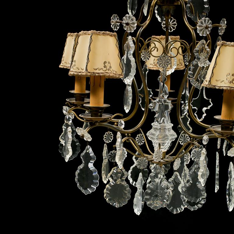 LJUSKRONA, rokokostil, 1900-talets mitt/andra hälft, höjd 80 cm.