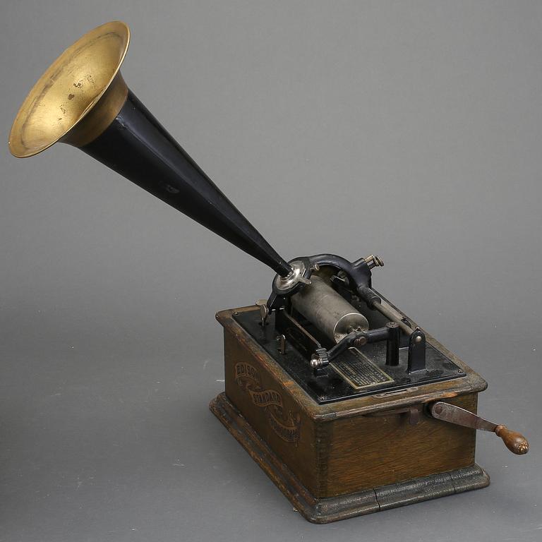 PHONOGRAPH, Edison, med ca 25 rullar.