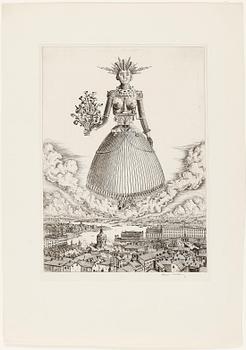 Harald Sallberg · HARALD SALLBERG, etsning, signerad.