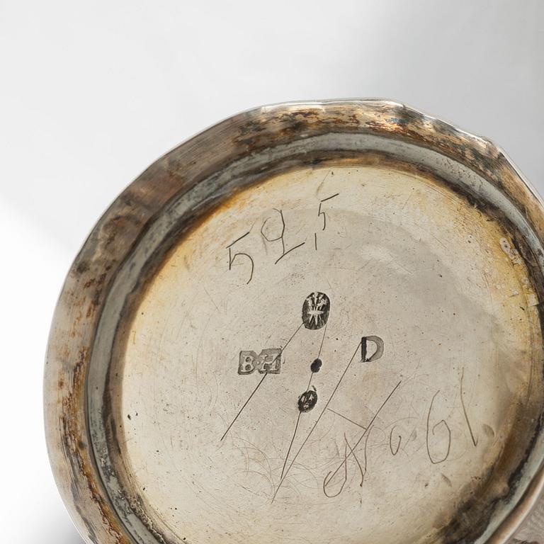 A Swedish silver beaker, mark of Berndt Halck,  Halmstad 1762.