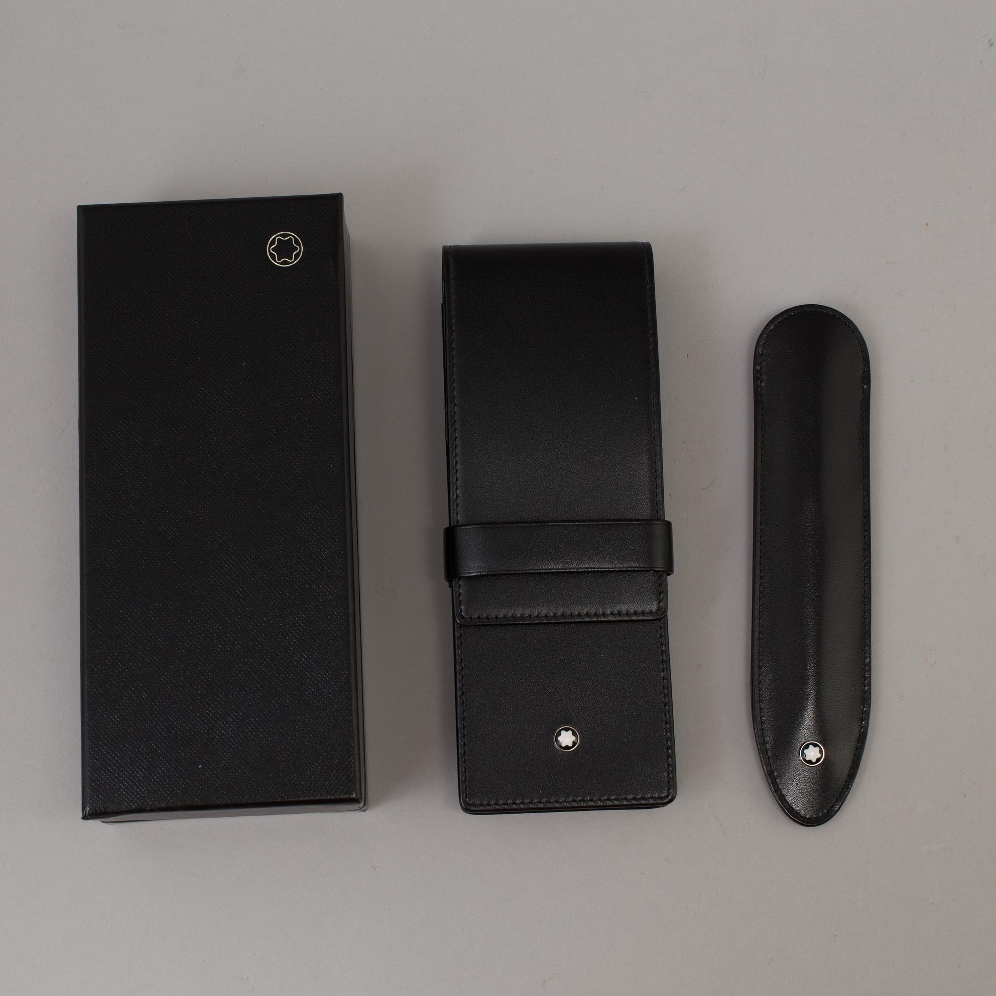 2 pen cases, Mont Blanc.