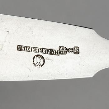 An Italian 20th century 188+3 pieces silver cutlery set, marks of Società Italiana Argenti di Pordenone.