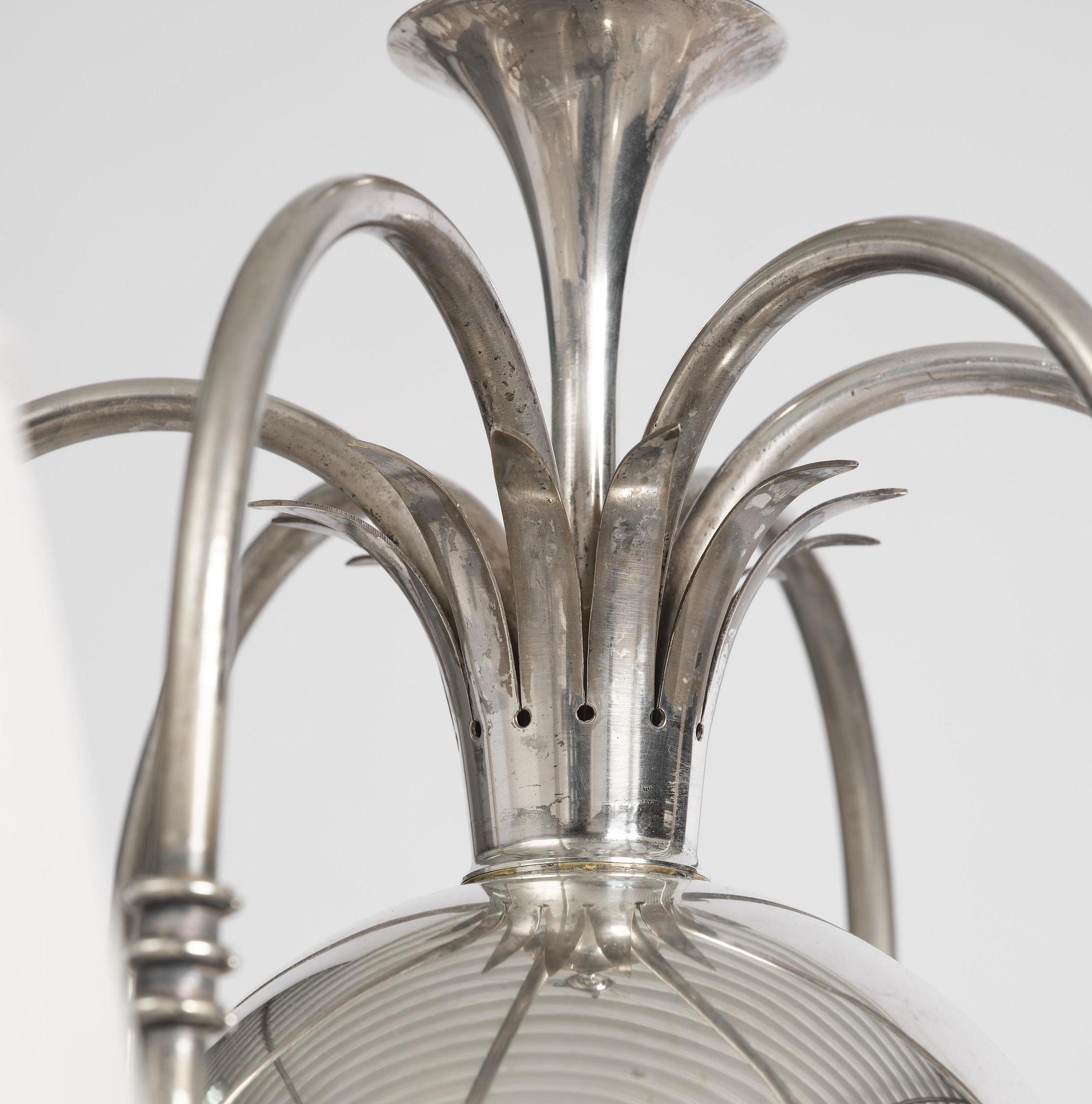 Elis Bergh, a Swedish Grace ceiling lamp, C.G. Hallberg, Stockholm, 1920s.