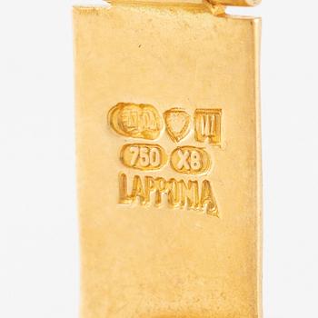 A pair of cufflinks Lapponia 18K gold, Finland 1999.