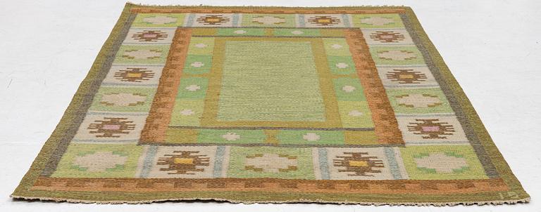 Ingegerd Silow, matta, röllakan, signerad IS, ca 200 x 137 cm.