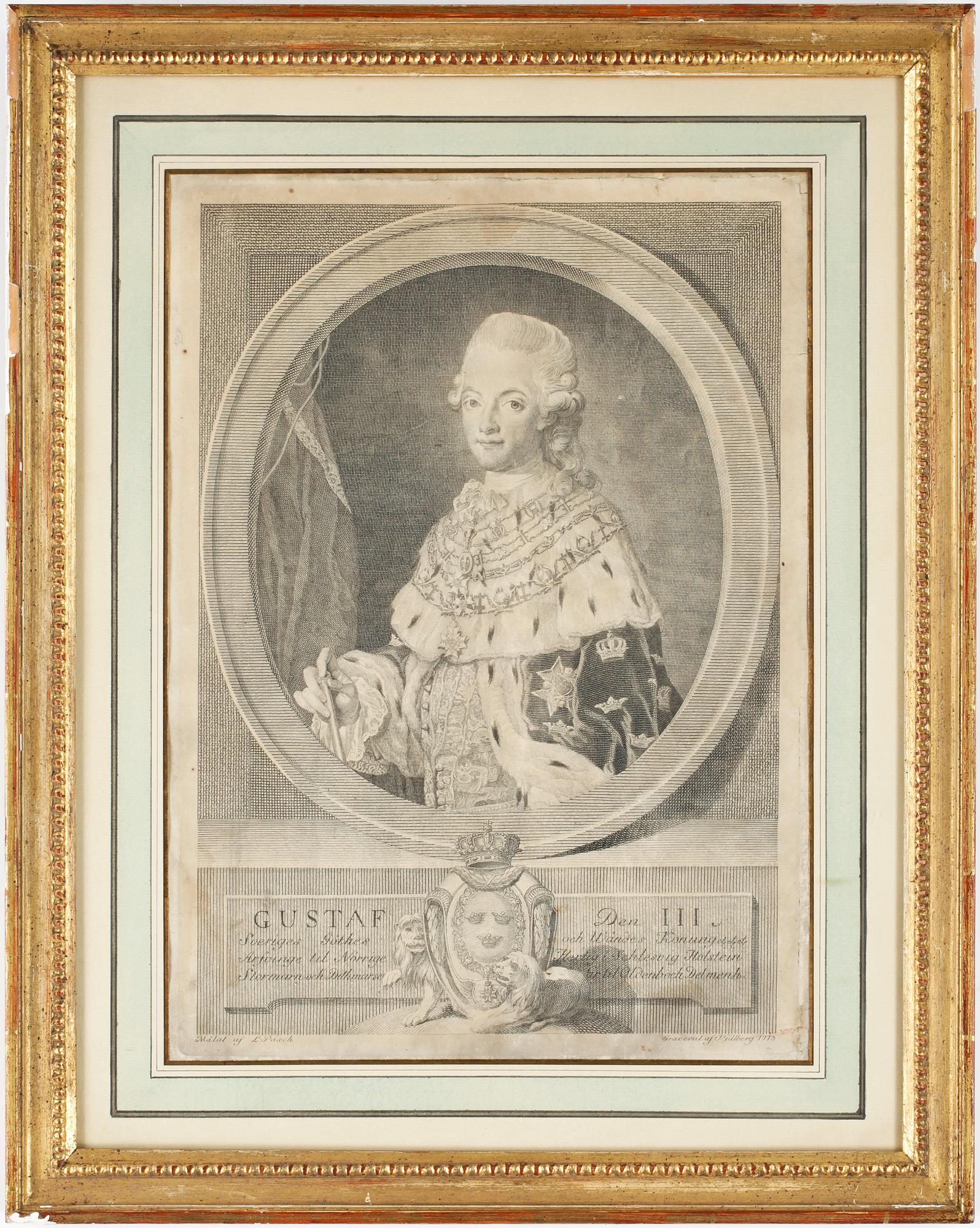 LORENS PASCH D Y, efter, kopparstick, 1773 resp 1774.