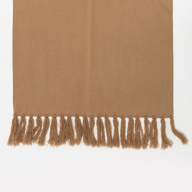 Giorgio Armani, a beige camel's hair scarf.