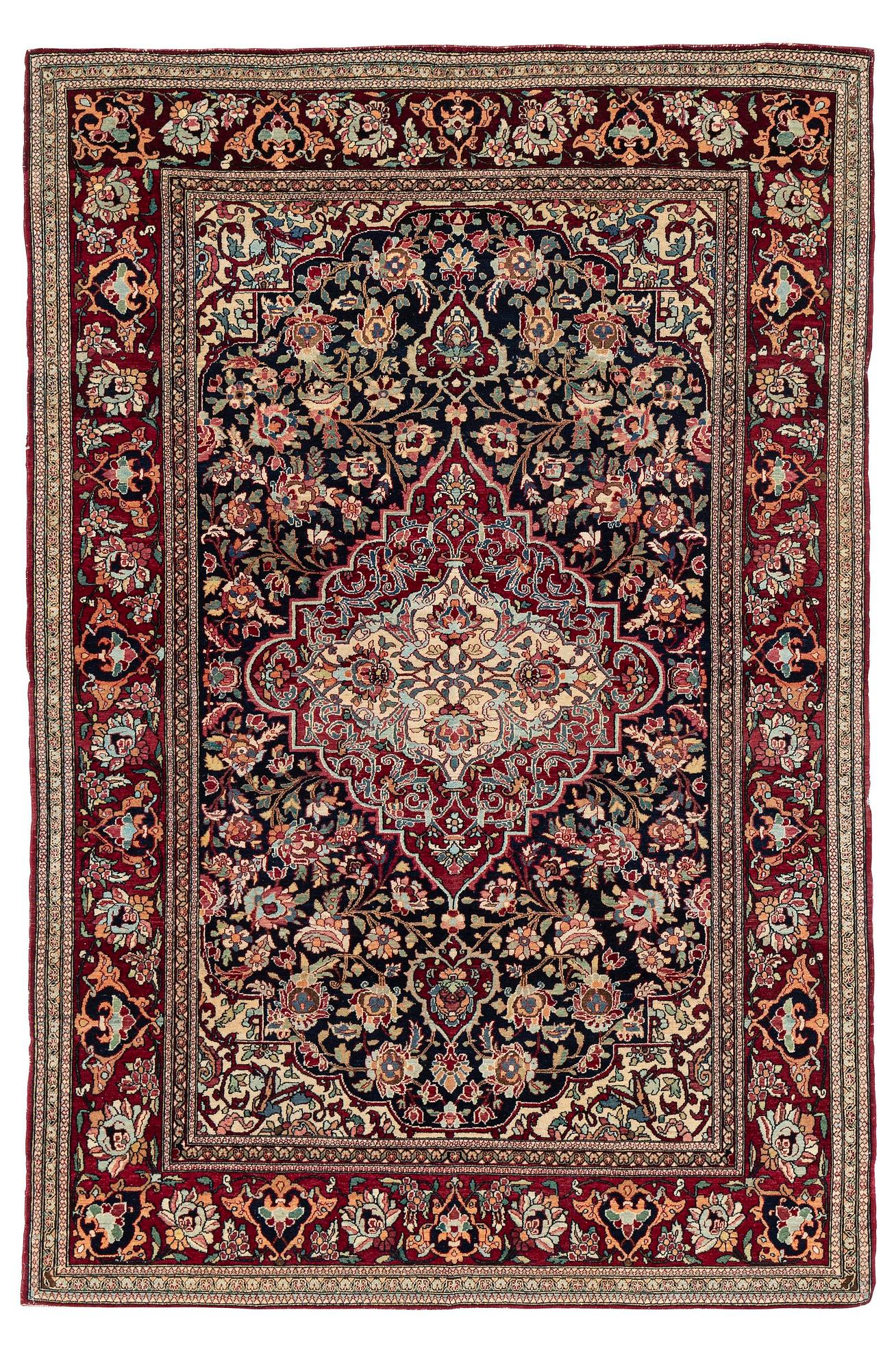 Matta, antik Isfahan, centrala Persien, ca 211 x 142 cm.