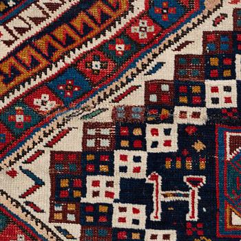 An antique Shirvan carpet. ca 285 x 147 cm.