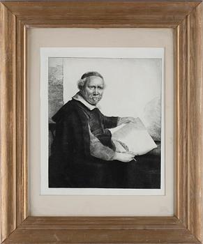 Rembrandt Harmensz van Rijn · REMBRANDT, efter, etsning, sent avdrag.