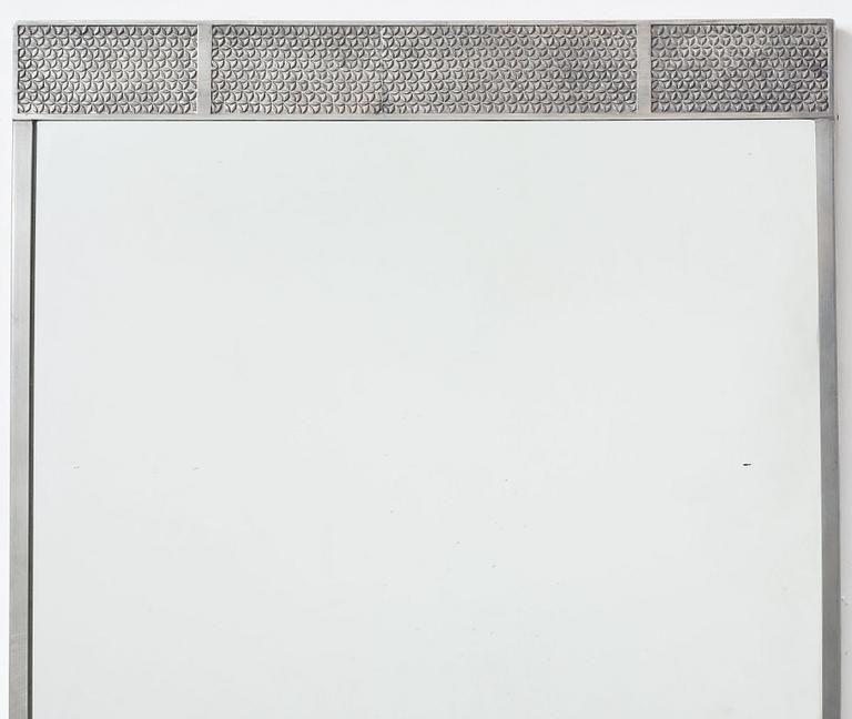 Firma Svenskt Tenn, a pewter framed mirror, Stockholm 1932.
