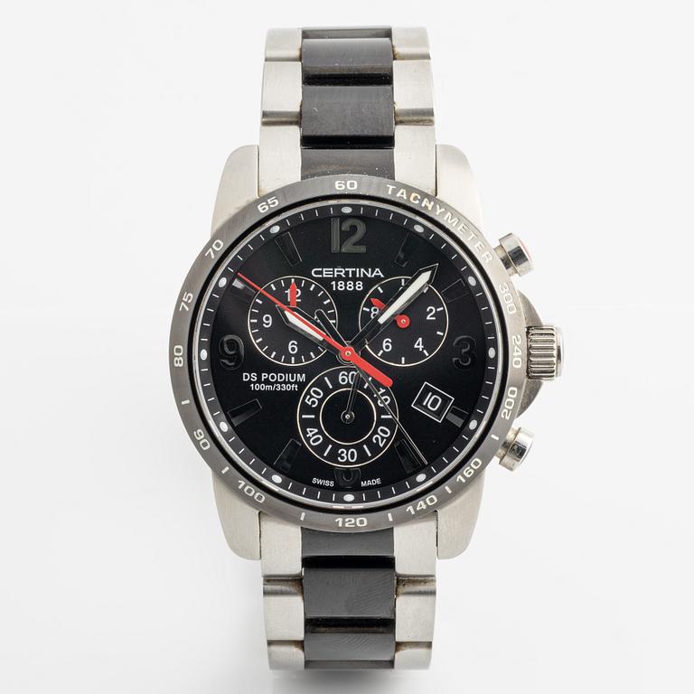 Certina, DS Podium, wristwatch, chronograph, 42 mm.