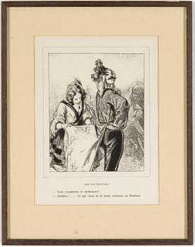 PAUL GARVARNI, efter 4 st, litografier/illustrationer, 1900-tal.