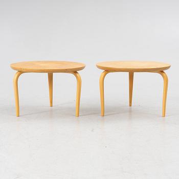 Bruno Mathsson, a pair of side tables,  "Annika", Dux, late 20th century.