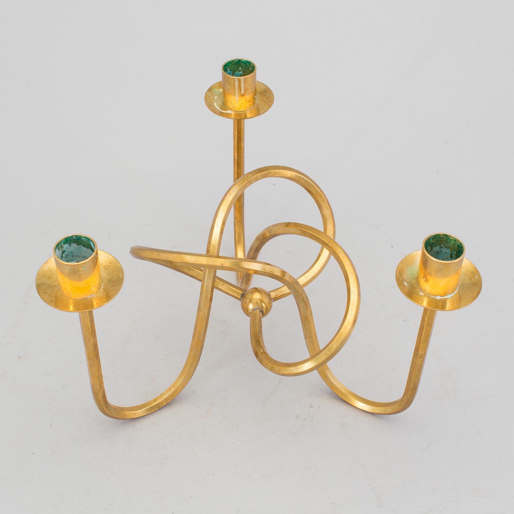 JOSEF FRANK, "Vänskapsknuten", för Firma Svenskt Tenn, kandelaber, 1900-talets andra kvartal.