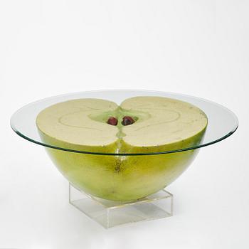 Hans Hedberg, a large faience sculpture of an apple, Biot, France.