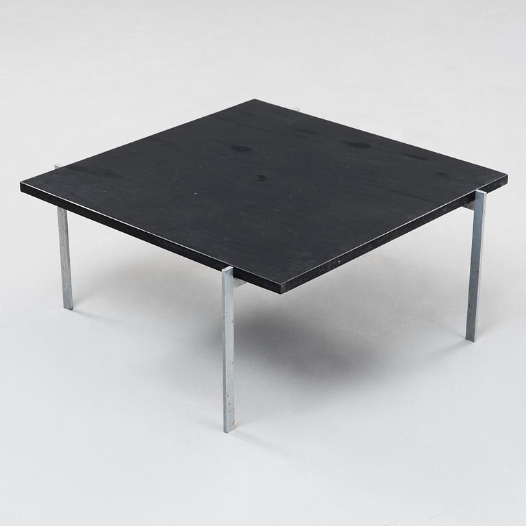 Poul Kjaerholm, a 'PK-61' steel and black stone top table, E Kold Christensen, Denmark 1960's.