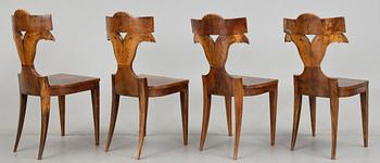 STOLAR, 4 st, Biedermeier, 1800-talets början.