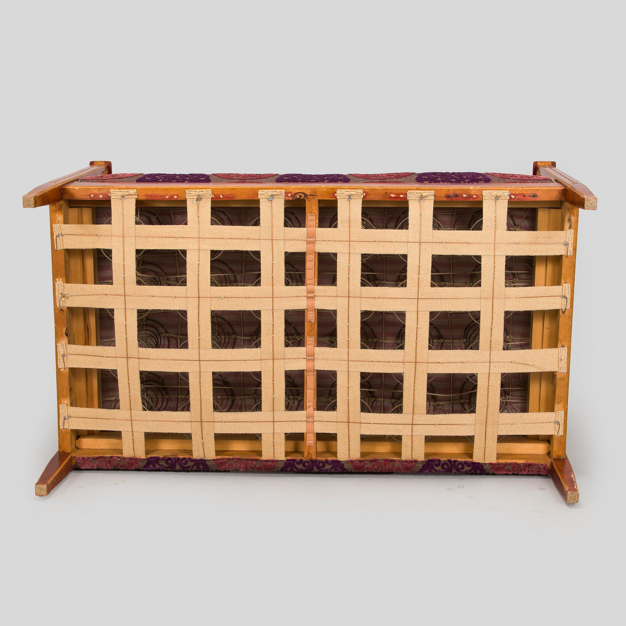 A 3-piece furniture suite, made to order for a private home, early 20th century.