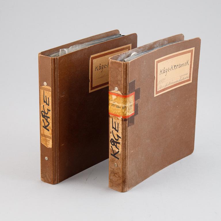 Wilhelm Kåge, two catalogues with models from Gustavsberg 1939.