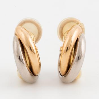 A pair of Cartier 'Trinity' earrings.