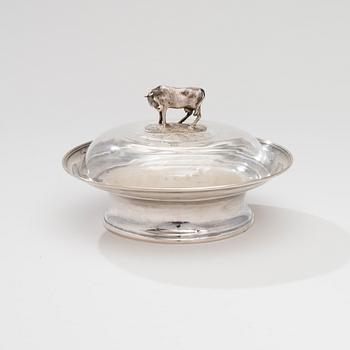 BUTTERCUP, silver and glass St.Petersburg, Russia, late 19th century.