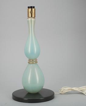 BORDSLAMPA, glas, Murano, 1950-tal.