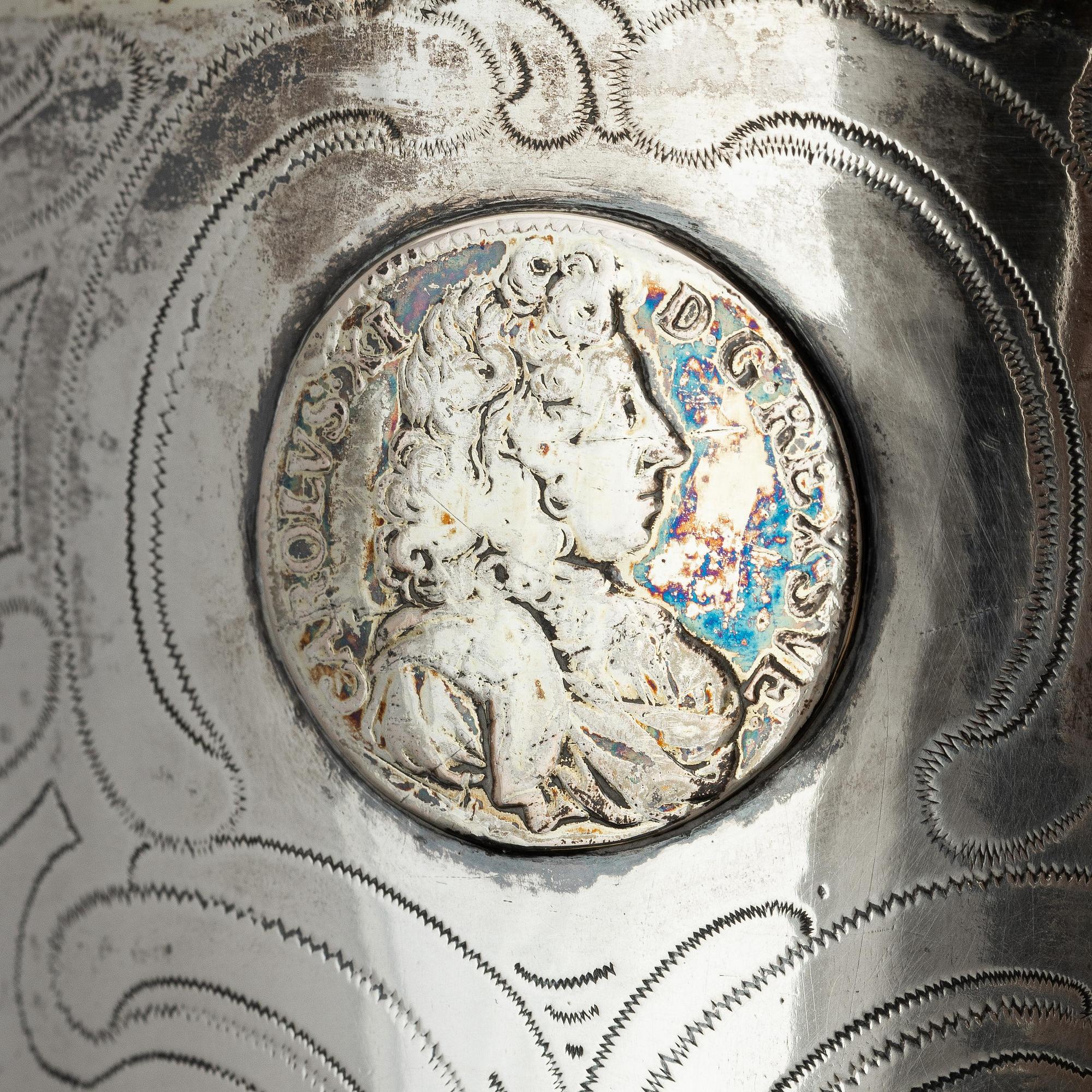 Simson Ryberg, bägare, delvis förgyllt silver, Stockholm 1779. Gustaviansk.
