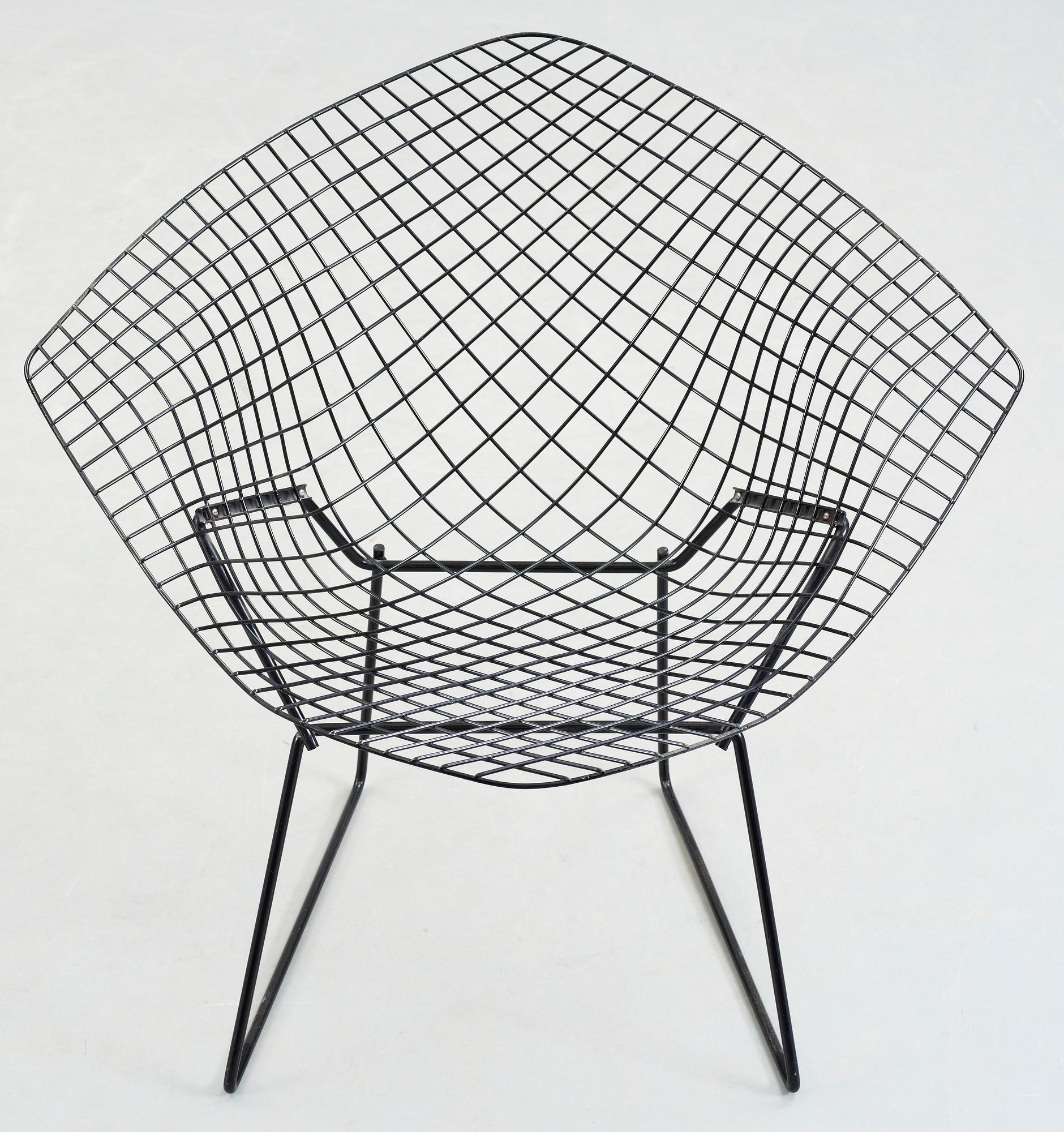 FÅTÖLJ, "Diamond chair", Harry Bertoia, modellen formgiven år 1952.