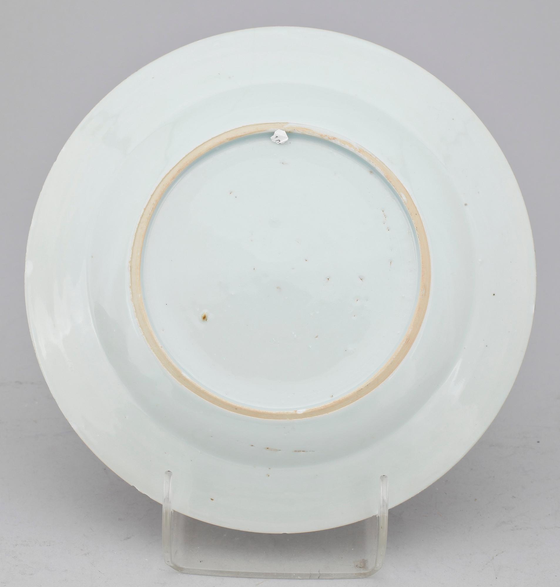 TALLRIKAR, 13 st, porslin, Kina, 1700/1800-tal.