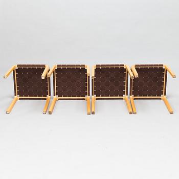 Alvar Aalto, A set of four mid 20th century 'Y61' stools for Artek. Finland.