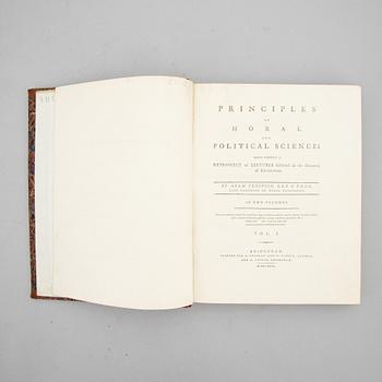 Principles of Moral and Political Science, 1792 (2 vol).