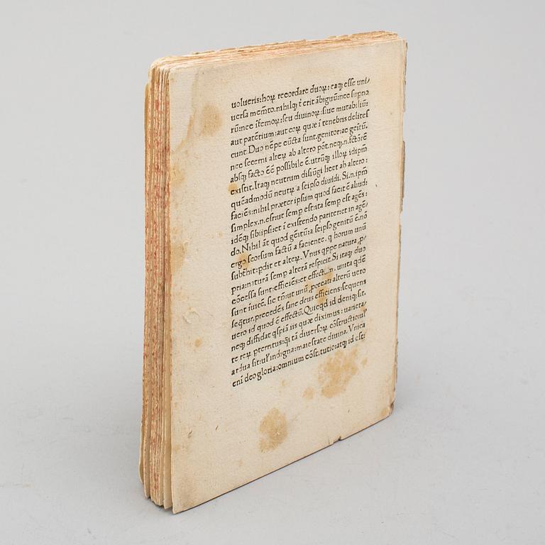 BOOK, Incunable, Treviso 1471.