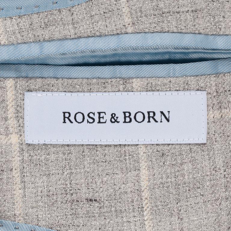 ROSE & BORN, a light blue linnen jacket. Size 50.