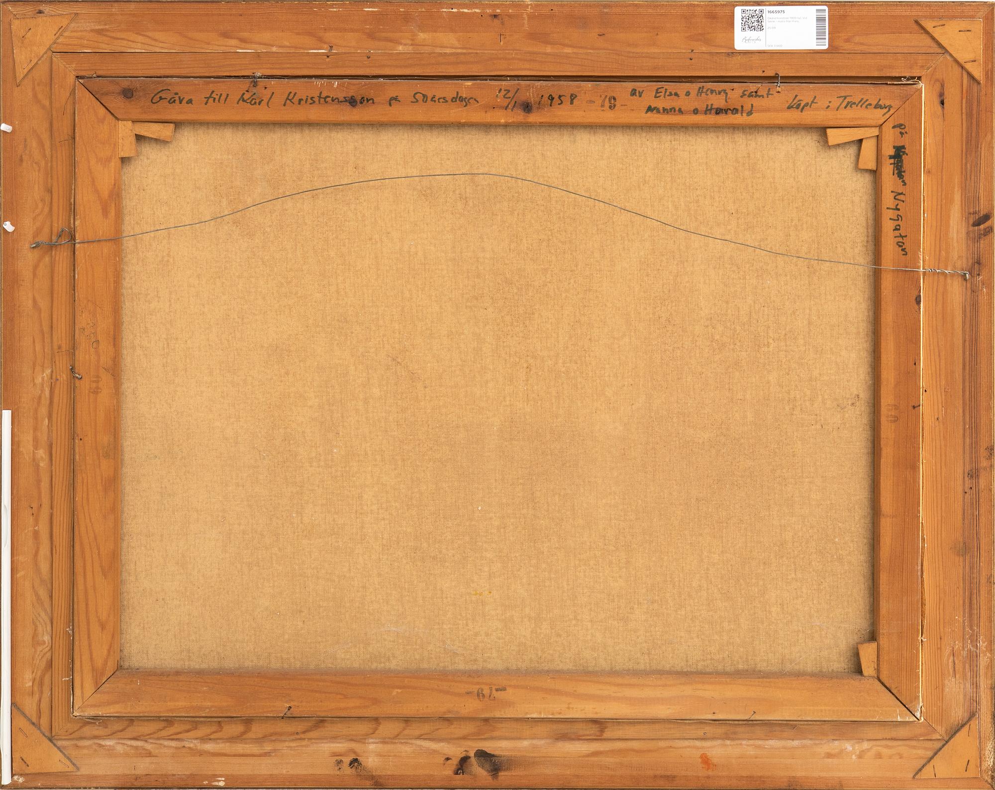 Okänd konstnär 1900-tal, Vid Seine - motiv från Paris.