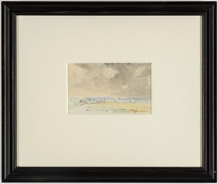 Carl Samuel Graffman, watercolour, signed.