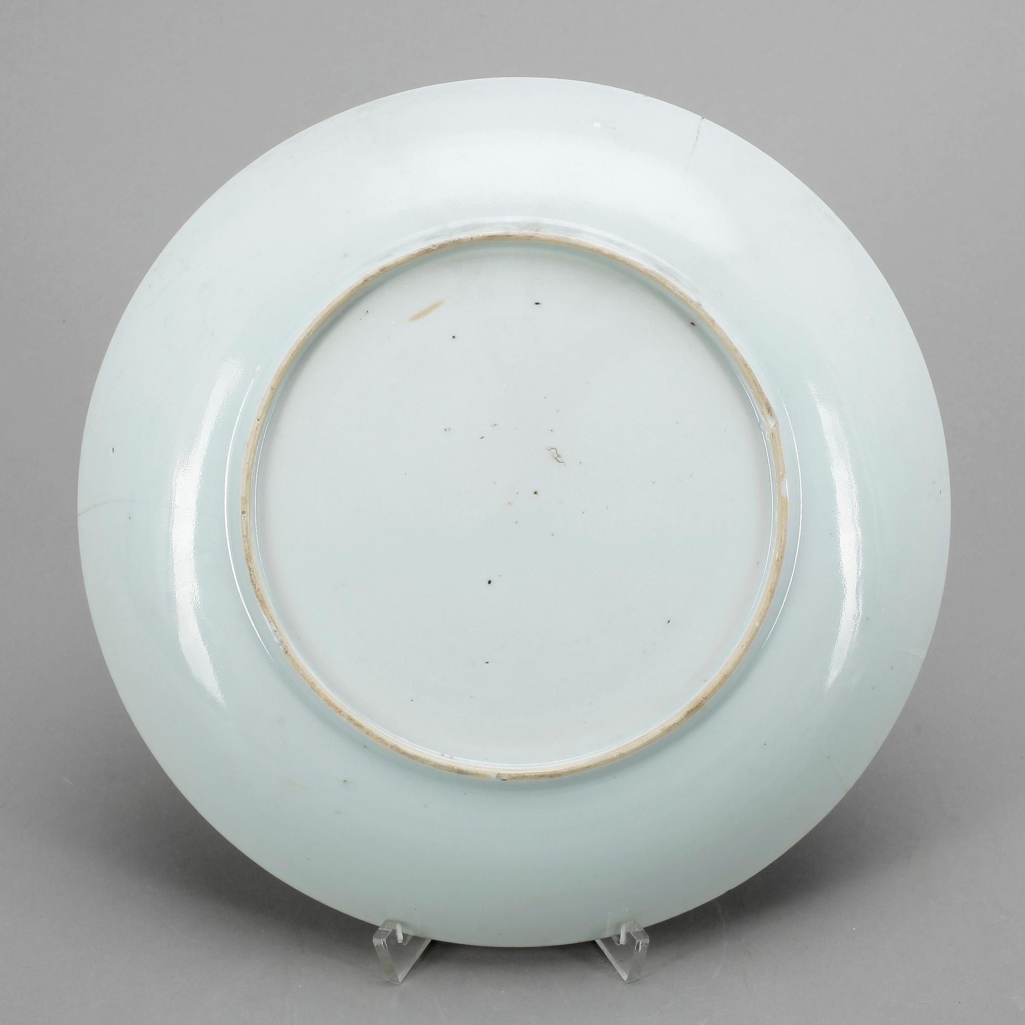 TALLRIK, porslin, Kina, Qianlong 1700-tal.