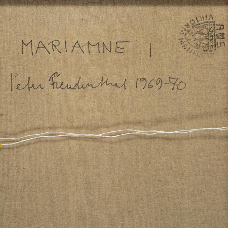 Peter Freudenthal, canvas, signed and dated 1969-70 on verso.